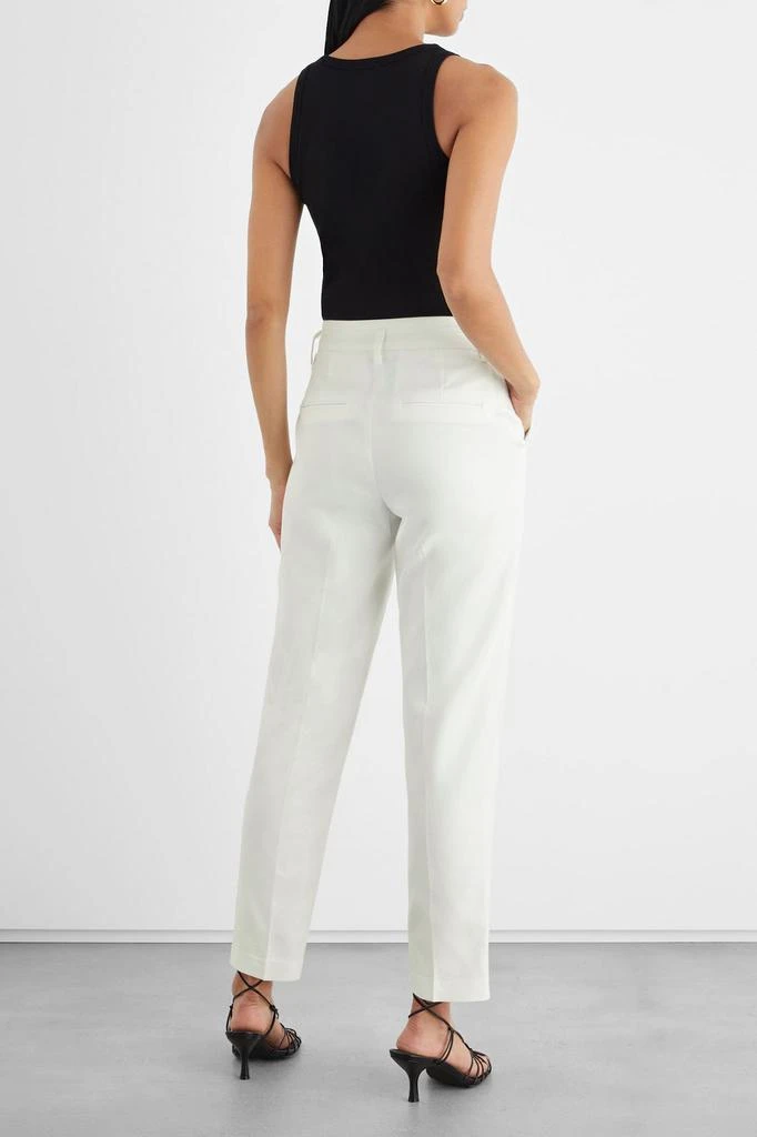 商品IRIS & INK|Amelie organic cotton-blend tapered pants,价格¥320,第4张图片详细描述