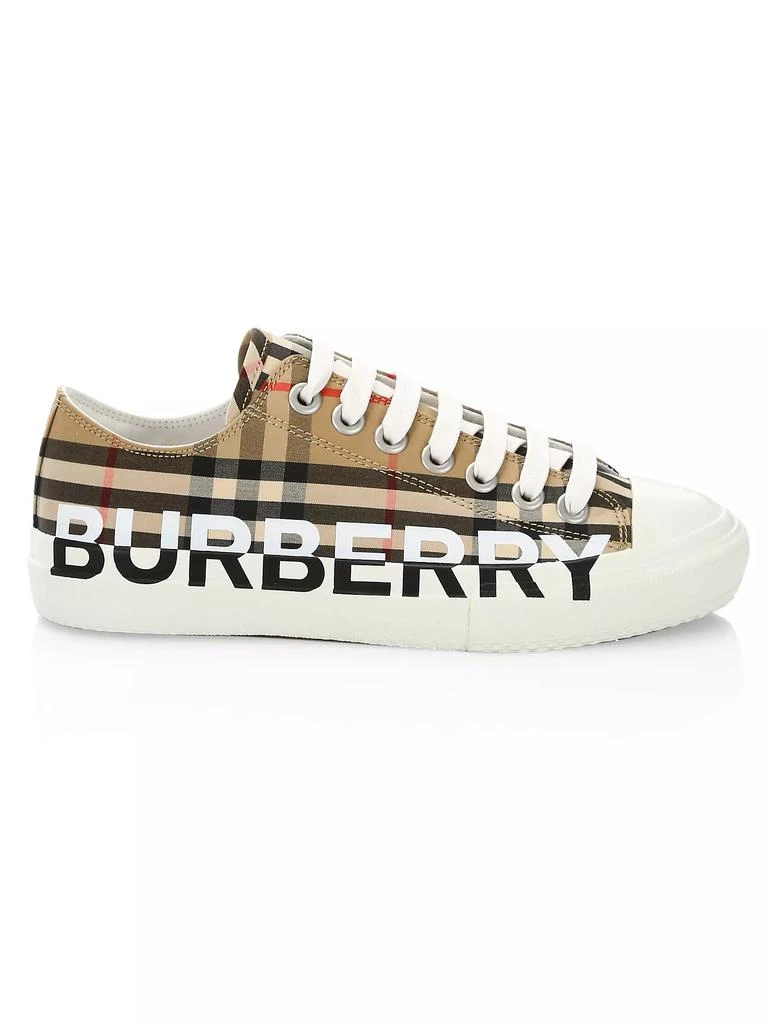 商品Burberry|Jack Vintage Check Canvas Sneakers,价格¥4873,第1张图片