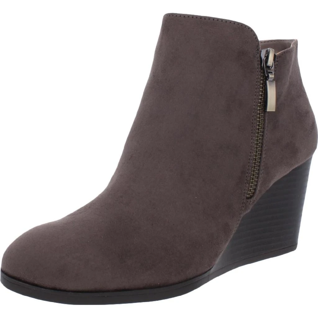 商品Style & Co|Style & Co. Womens Wynonaa Zipper Round Toe Wedge Boots,价格¥84,第2张图片详细描述