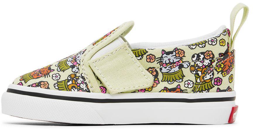 Baby Green Animals Slip-On V Sneakers商品第3张图片规格展示