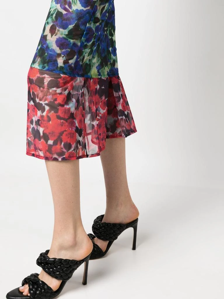 商品Dries Van Noten|DRIES VAN NOTEN - Printed Stretch Mesh Skirt,价格¥2264,第5张图片详细描述
