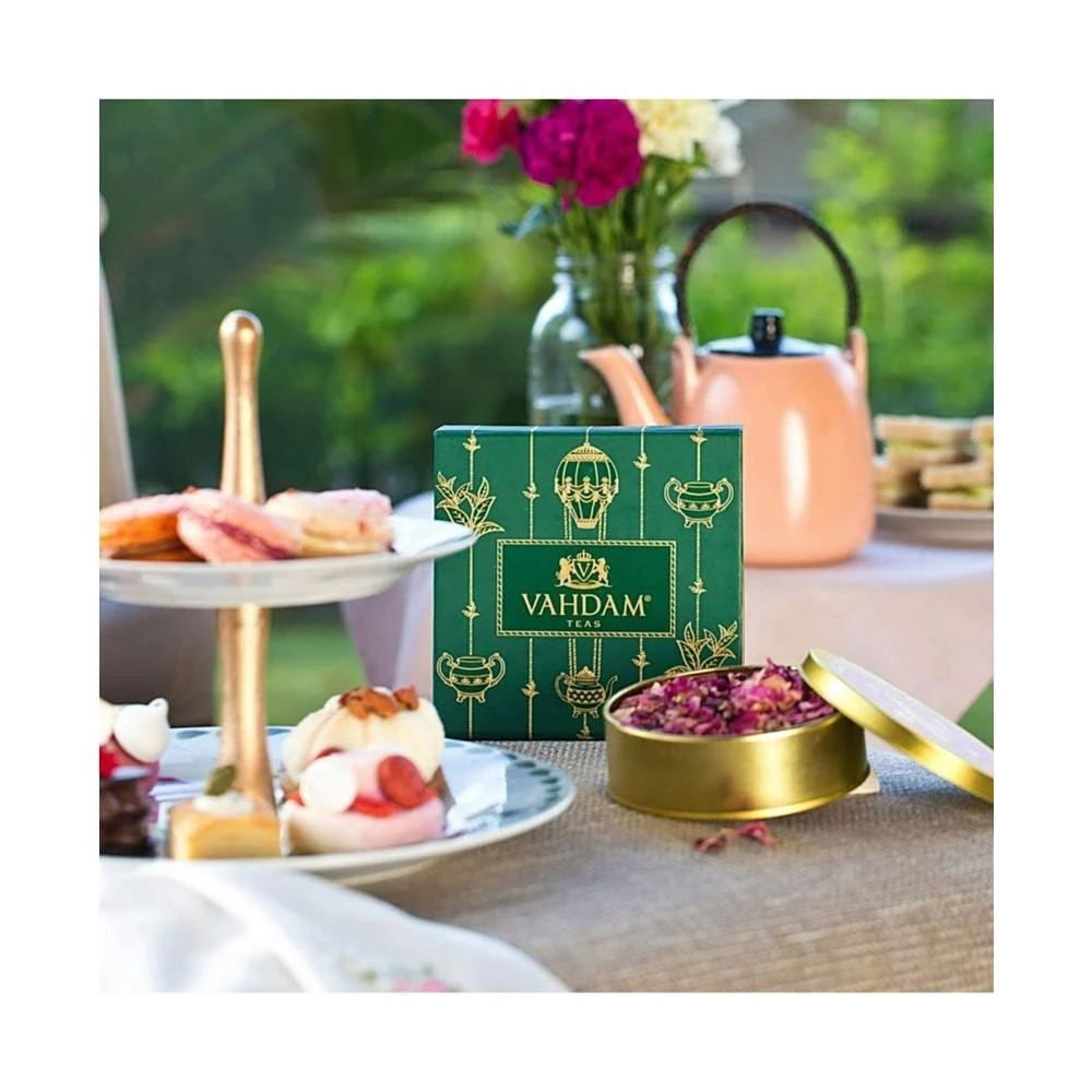 商品Vahdam Teas|Blooming Rose Loose Leaf Tea Gift Set,价格¥135,第4张图片详细描述