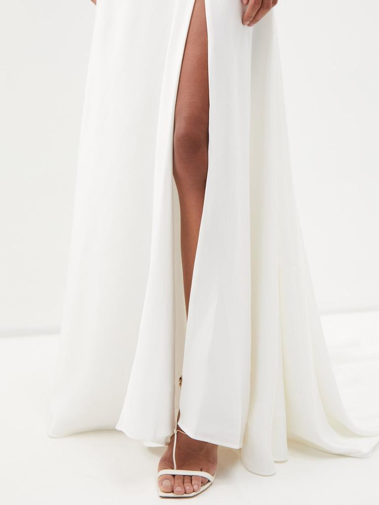 Athena cowl-neck silk-cady gown商品第4张图片规格展示