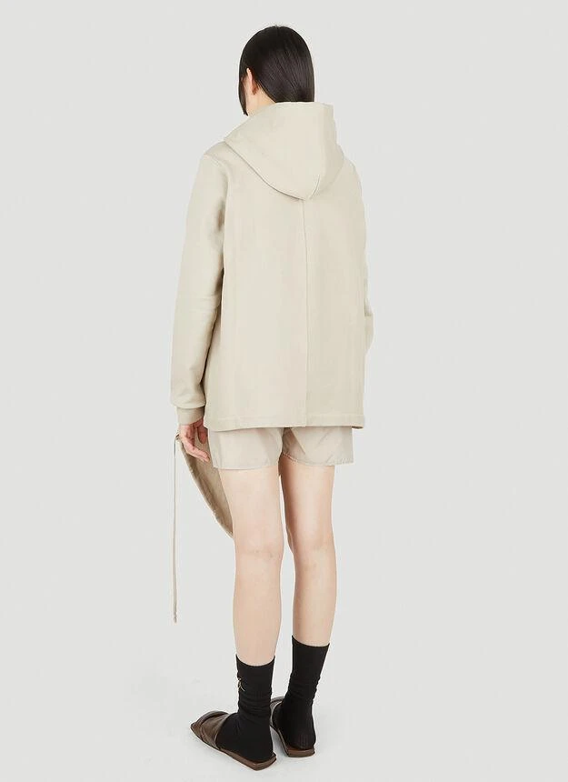 商品Rick Owens|Banana Hooded Sweatshirt in Beige,价格¥1801,第4张图片详细描述