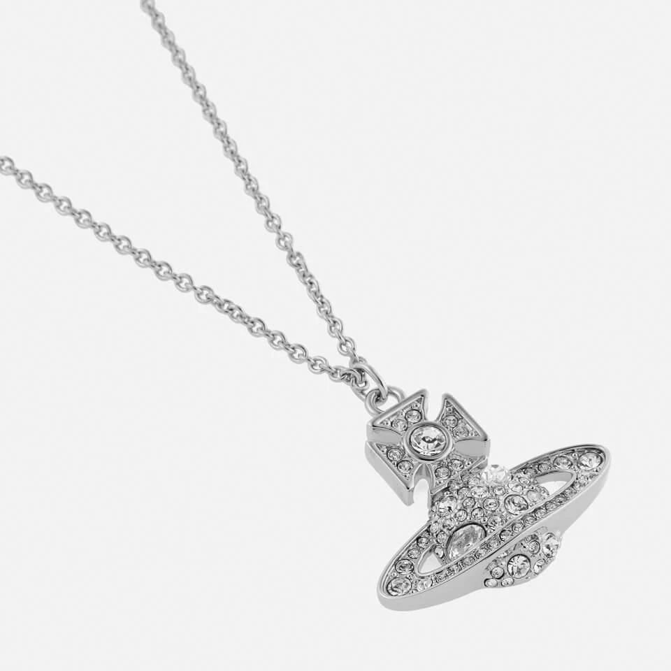 商品Vivienne Westwood|Vivienne Westwood Francette Bas Relief Platinum-Tone Cubic Zirconia Necklace,价格¥1075,第3张图片详细描述