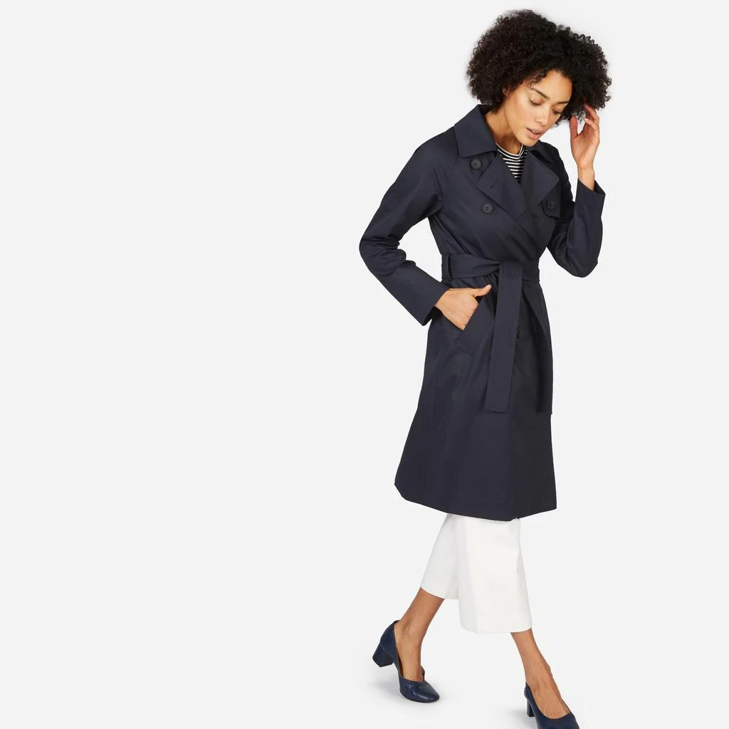 商品Everlane|The Drape Trench Coat (海军蓝),价格¥1091,第3张图片详细描述
