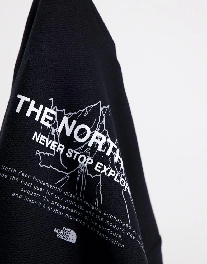 商品The North Face|The North Face Front Peak hoodie in black Exclusive at ASOS ,价格¥602,第3张图片详细描述