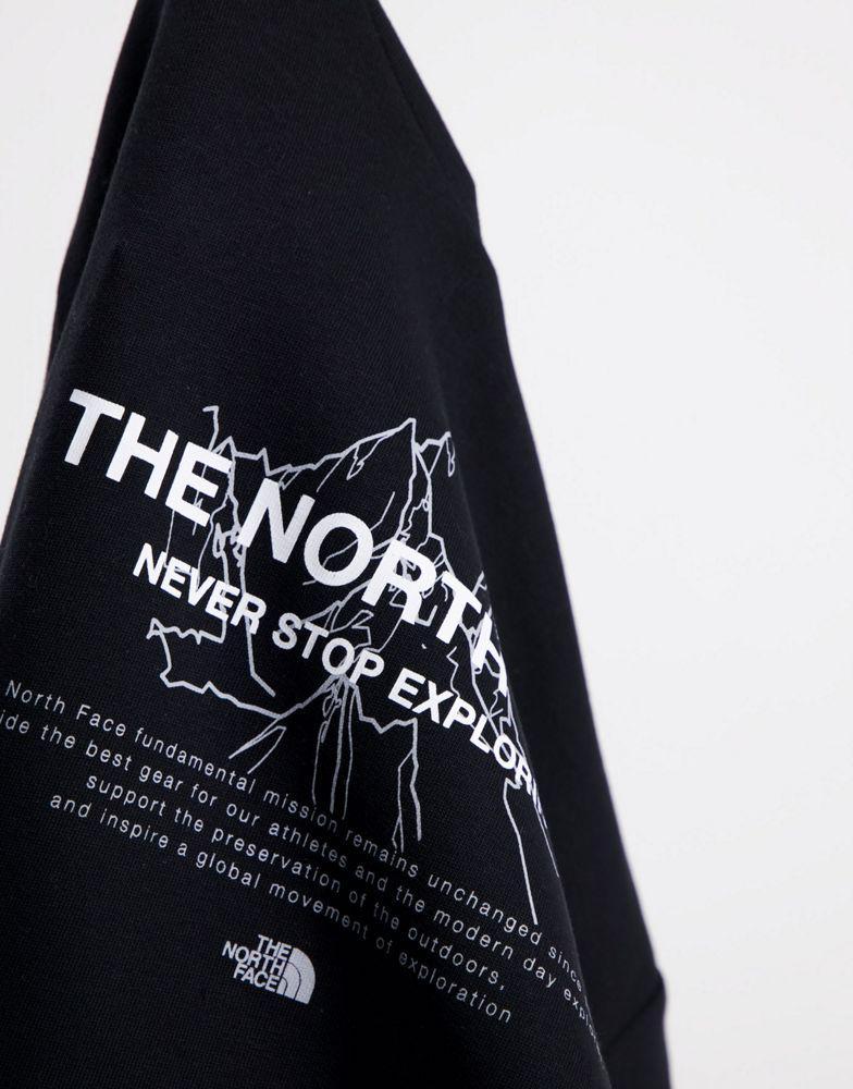 商品The North Face|The North Face Front Peak hoodie in black Exclusive at ASOS,价格¥608,第5张图片详细描述