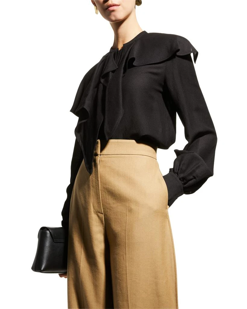 商品Recto|Valeri Long-Sleeve Ruffle Blouse,价格¥1473,第1张图片