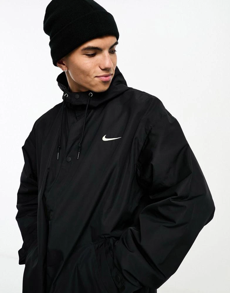 商品NIKE|Nike Swoosh woven parka in black,价格¥806,第3张图片详细描述