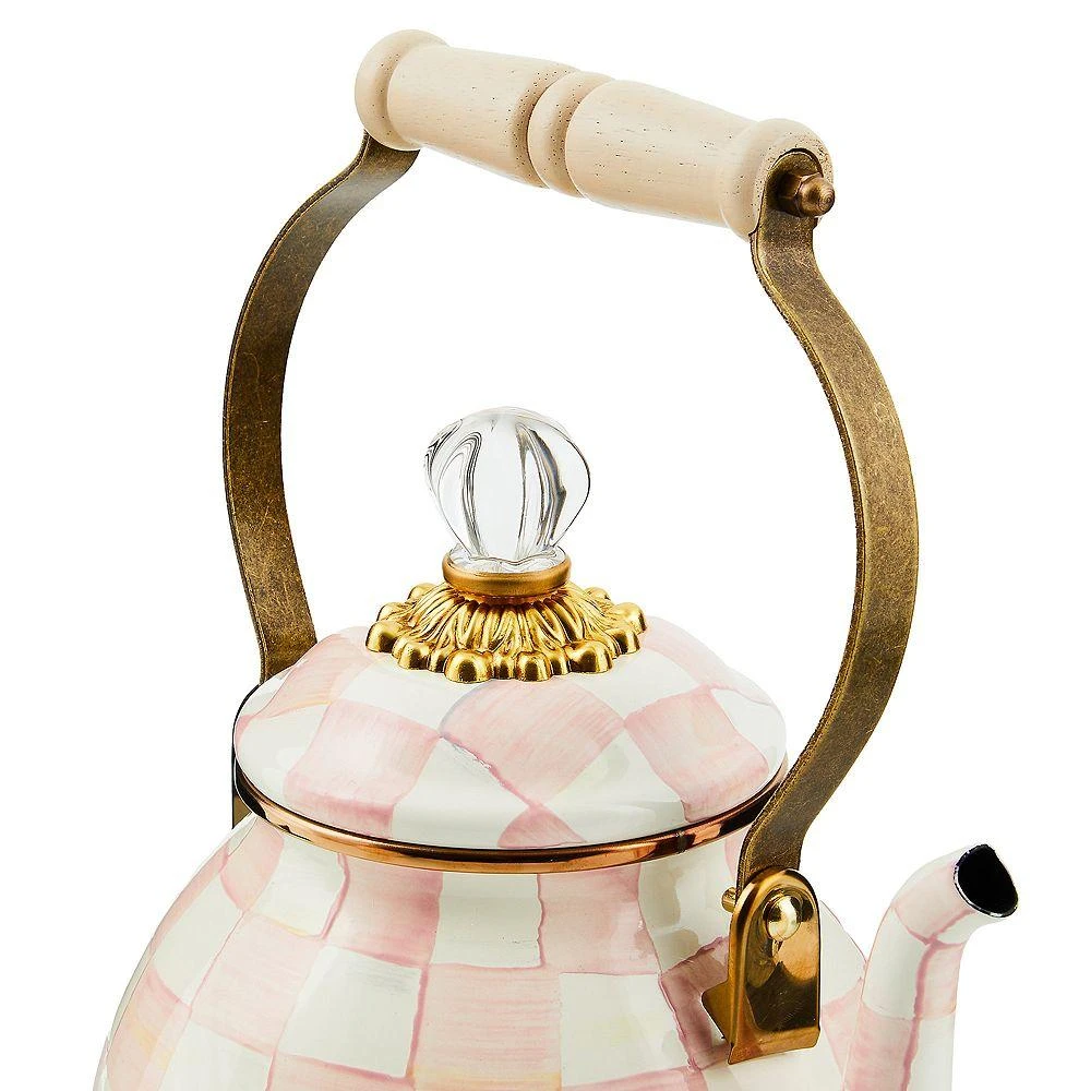 Rosy Check Enamel Tea Kettle, 2-Qt. 商品