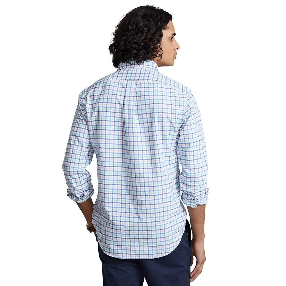 Men's Classic-Fit Gingham Oxford Shirt商品第2张图片规格展示