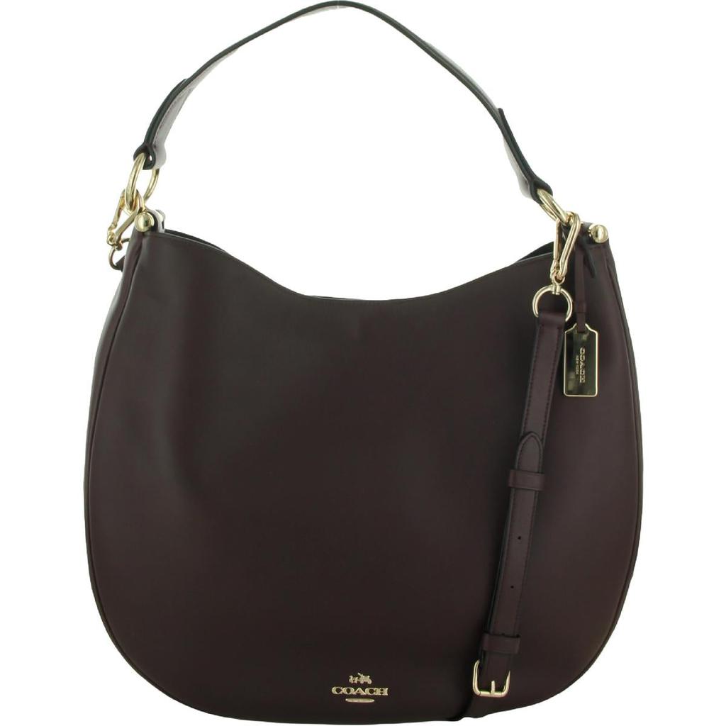 Coach Womens Nomad Leather Convertible Hobo Handbag商品第1张图片规格展示