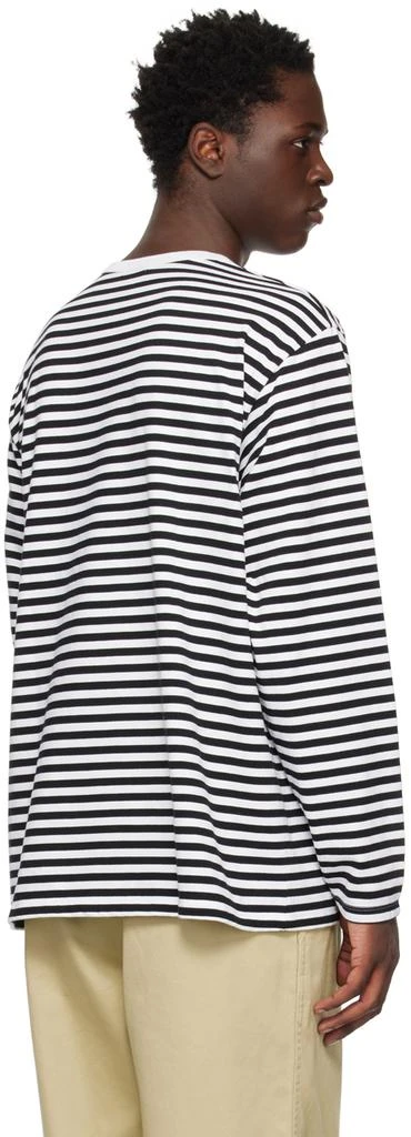 商品Nanamica|Black & White Striped Long Sleeve T-Shirt,价格¥634,第3张图片详细描述