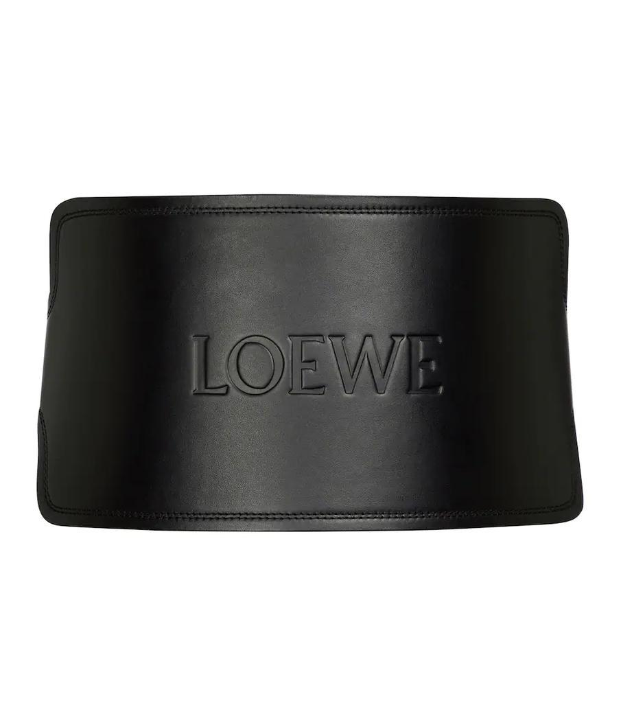 商品Loewe|Logo压花皮革腰带,价格¥4898,第1张图片