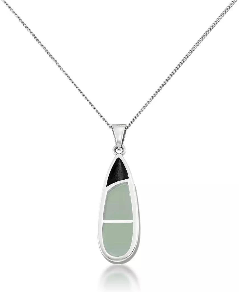 商品Macy's|Jade Elongated Pendant and a Curb Chain,价格¥1107,第3张图片详细描述
