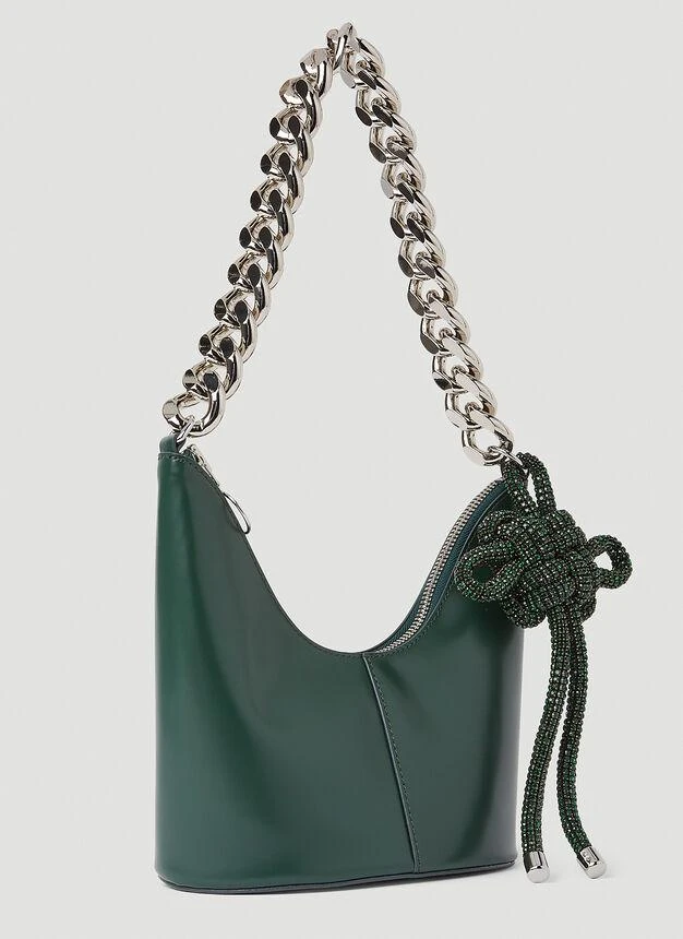 商品Kara|Knot Bean Shoulder Bag in Green,价格¥4622,第2张图片详细描述