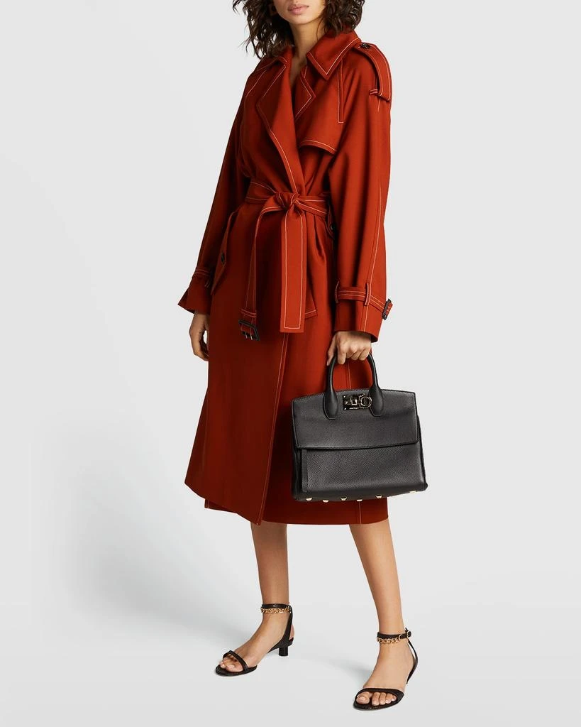 商品Salvatore Ferragamo|Studio Bag Small Leather Satchel,价格¥18847,第4张图片详细描述
