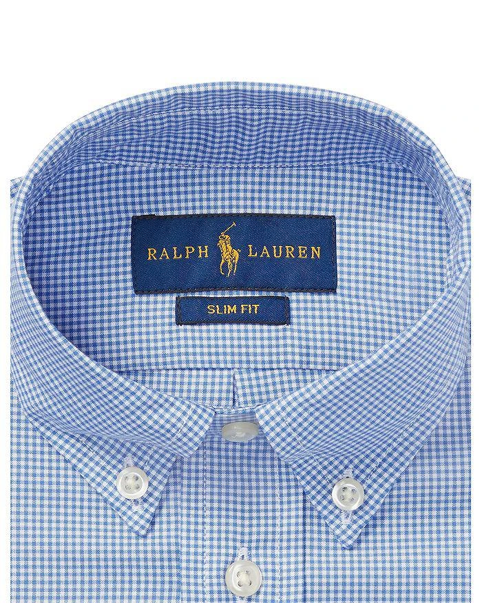 商品Ralph Lauren|Boys' Slim Fit Gingham Dress Shirt - Little Kid,价格¥526,第3张图片详细描述