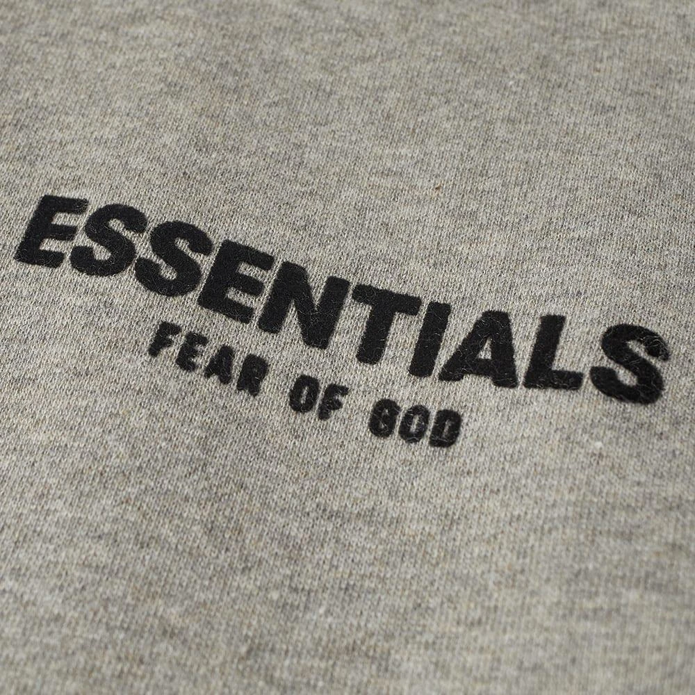 商品Essentials|FEAR OF GOD ESSENTIALS Kids Logo Popover Hoody - Dark Oatmeal,价格¥511,第3张图片详细描述