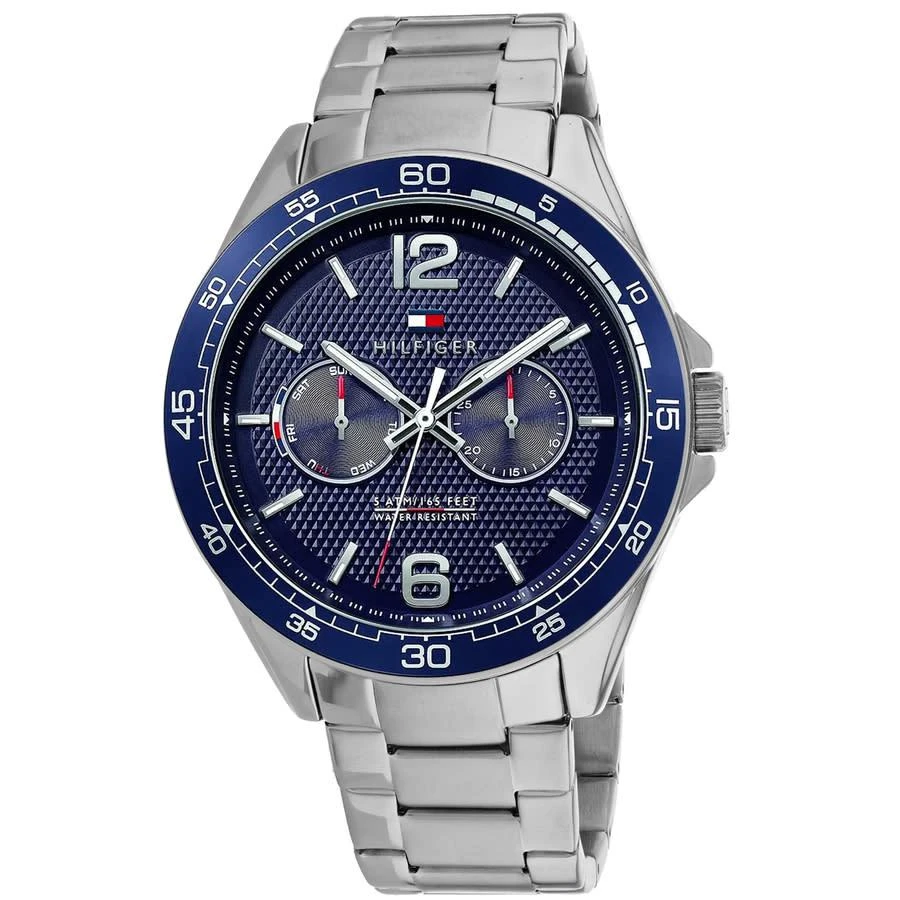 商品Tommy Hilfiger|Tommy Hilfiger Erik Quartz Blue Dial Mens Watch 1791366,价格¥1009,第1张图片