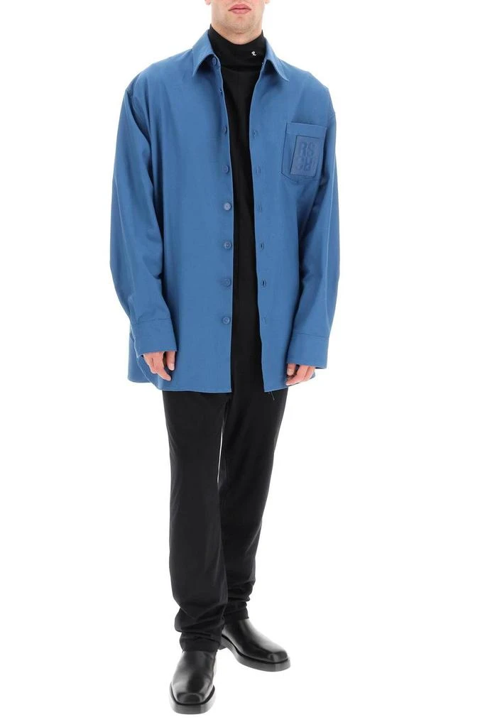 商品RAF SIMONS|OVERSIZED DENIM SHIRT WITH LOGO PATCH,价格¥2887,第2张图片详细描述