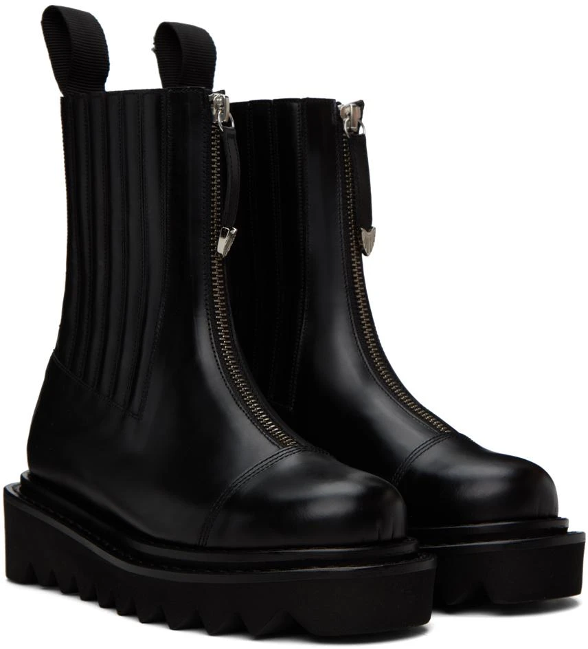 商品Toga Pulla|Black Zip Boots,价格¥1889,第4张图片详细描述
