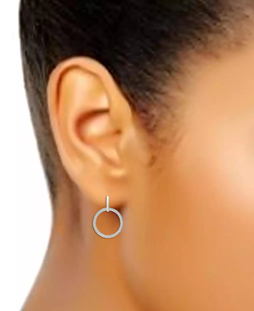 商品Giani Bernini|Cubic Zirconia Circle Drop Earrings, Created for Macy's,价格¥237,第2张图片详细描述