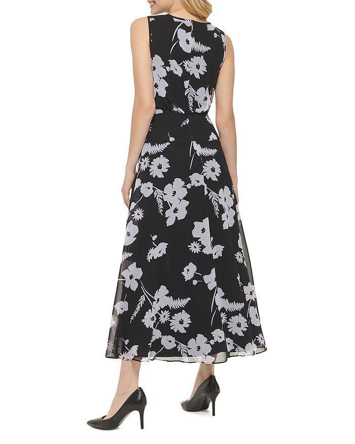 商品Karl Lagerfeld Paris|Floral Blouson Maxi Dress,价格¥392,第4张图片详细描述