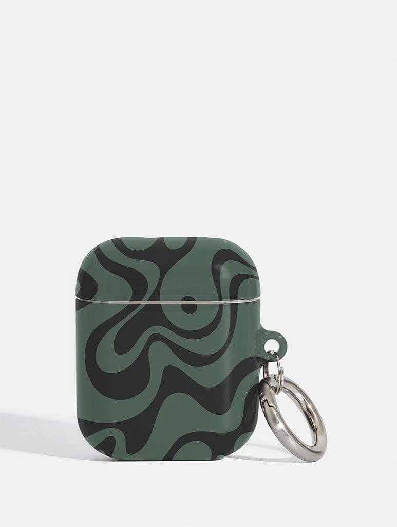 商品Skinnydip London|Green Swirl AirPods Case,价格¥153,第1张图片详细描述