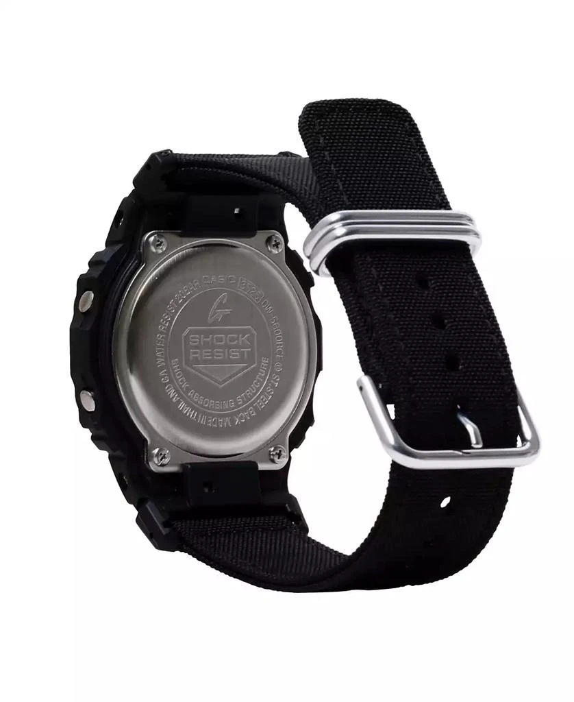 商品G-Shock|Men's Digital Black Cordura and Resin Watch, 42.8mm, DW5600BCE-1,价格¥903,第3张图片详细描述