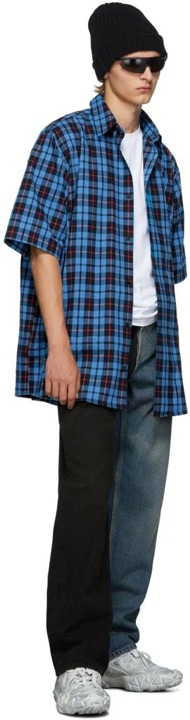 商品Acne Studios|Blue & Red Check Flannel 衬衫,价格¥967,第5张图片详细描述