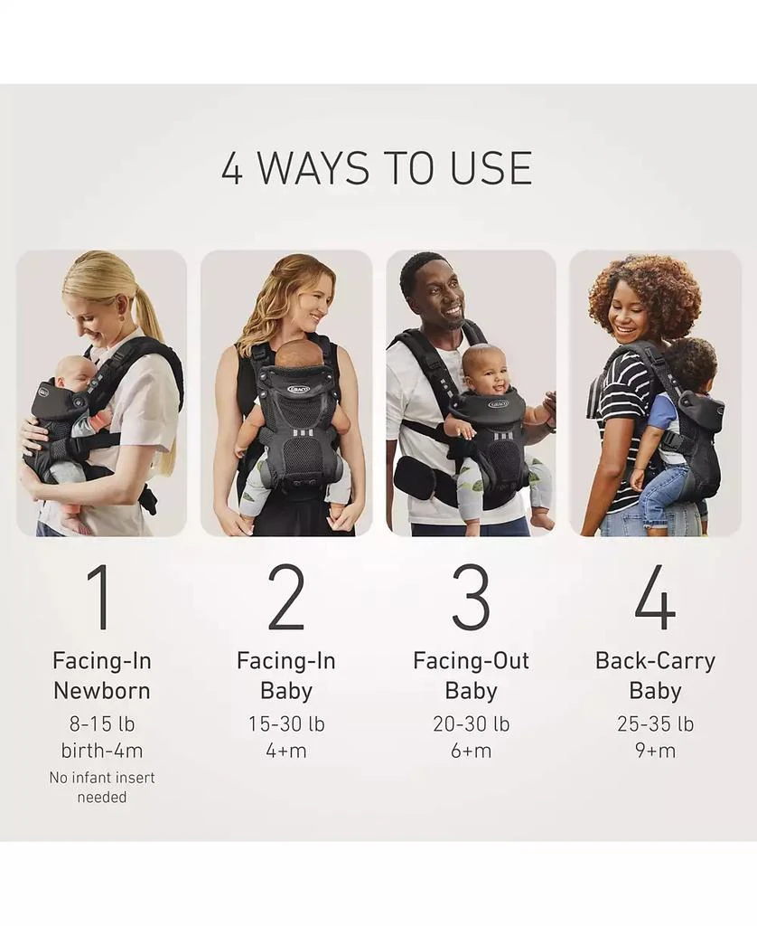 商品Graco|Premier Cradle Me 4-in-1 Baby Carrier,价格¥1471,第3张图片详细描述