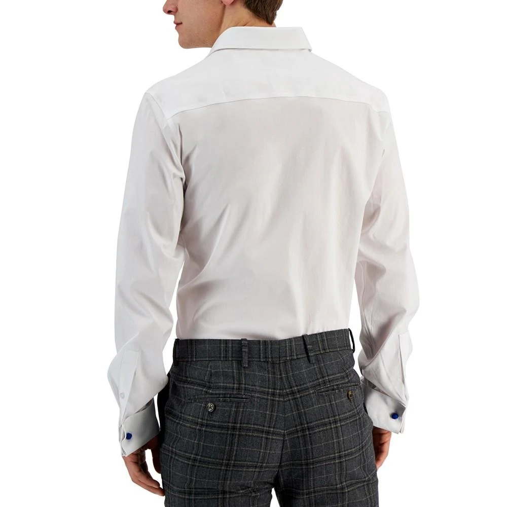 商品Alfani|Men's Slim Fit Stain Resistant French Cuff Dress Shirt, Created for Macy's,价格¥191,第2张图片详细描述