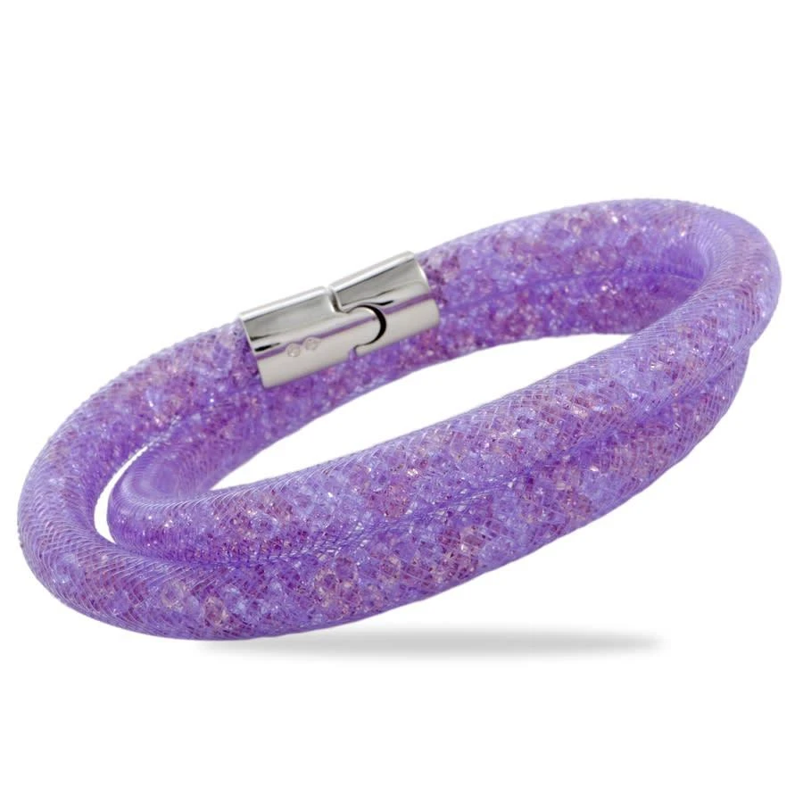 商品Swarovski|Stardust Mauve Double Bracelet 5120044-M - Medium,价格¥172,第1张图片
