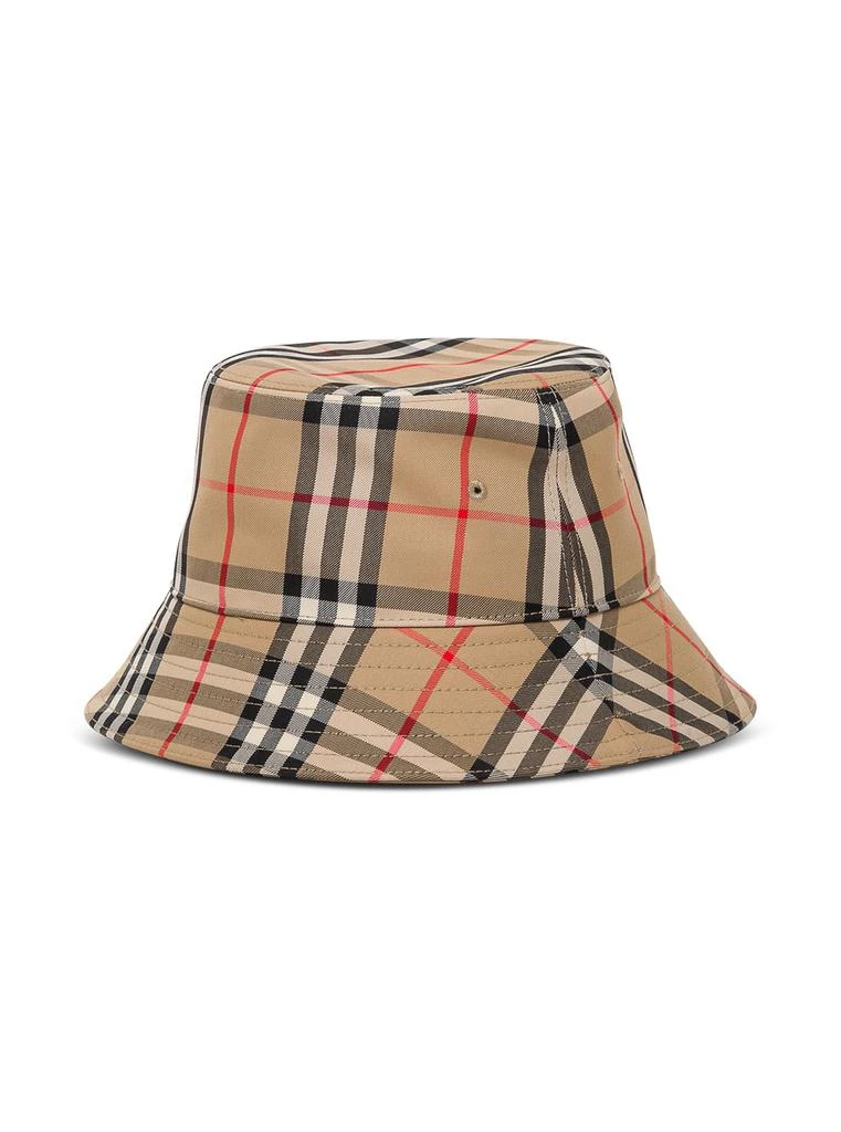 商品Burberry|Burberry Gabriel Vintage Check Cotton Bucket Hat Kids Boy,价格¥1471,第4张图片详细描述