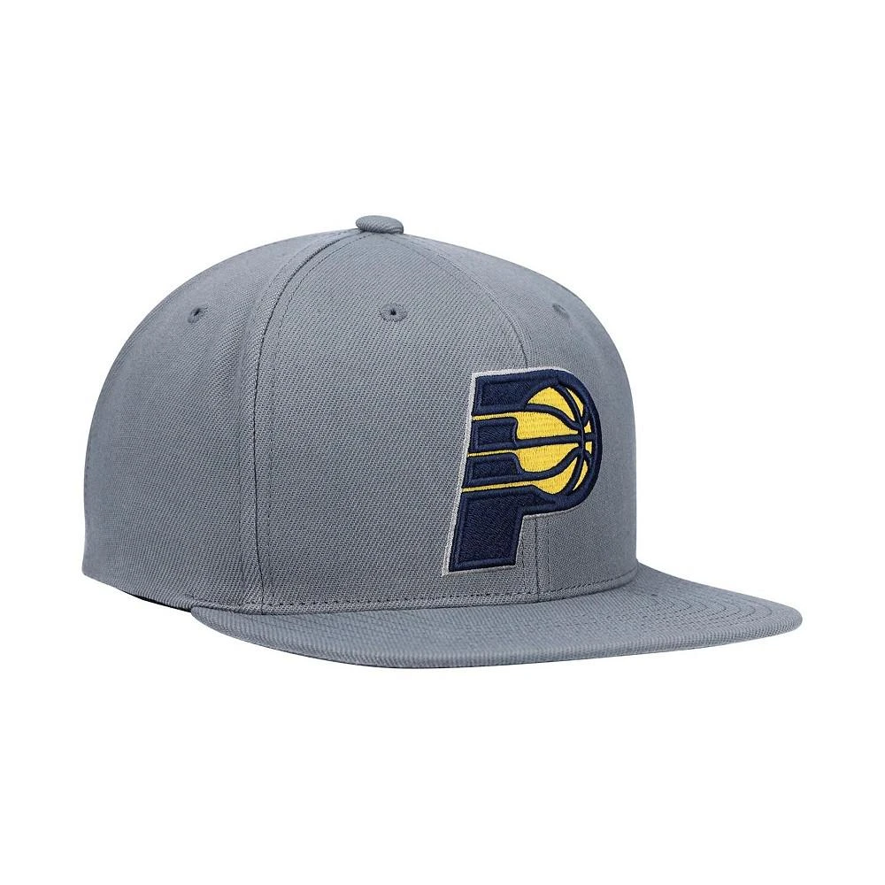商品Mitchell and Ness|Men's Charcoal Indiana Pacers Central Snapback Hat,价格¥240,第2张图片详细描述