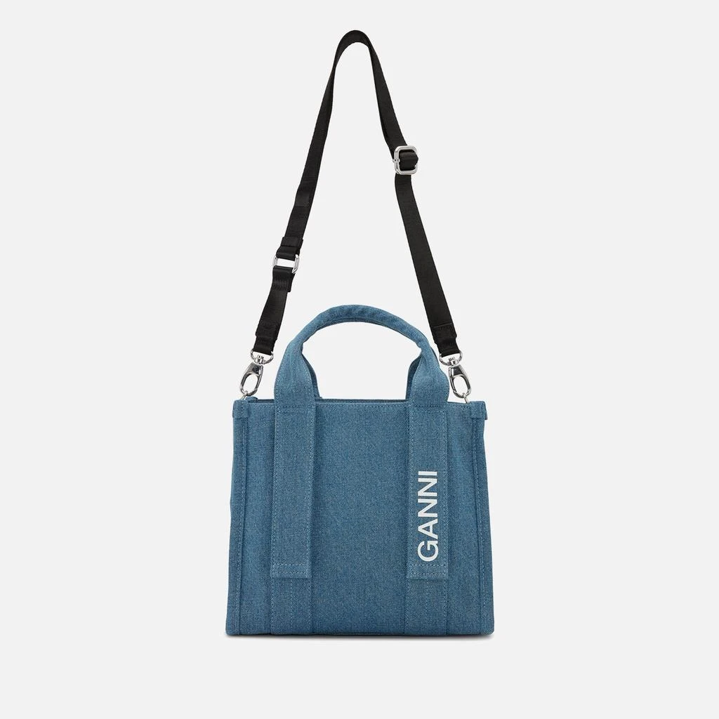 商品Ganni|Ganni Tech Recycled Denim Small Tote Bag,价格¥888,第1张图片