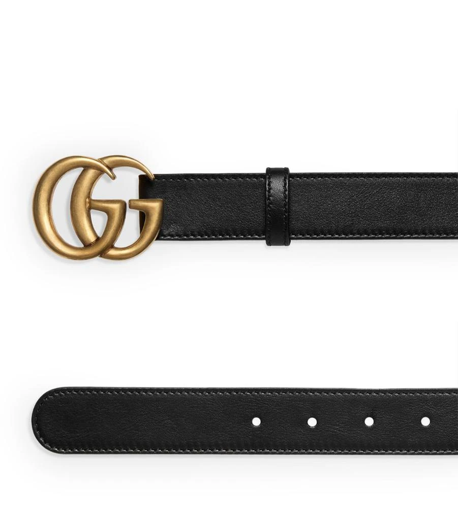 商品Gucci|Leather Double G Belt,价格¥3955,第3张图片详细描述