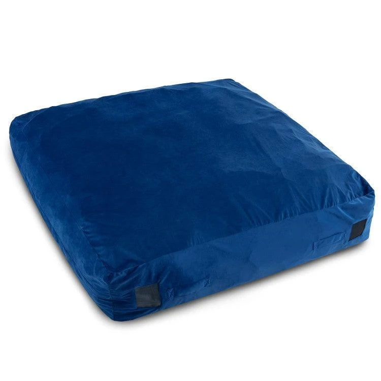 商品Hivvago|57 x 57 Inch Crash Pad Sensory Mat with Foam Blocks and Washable Velvet Cover-Blue,价格¥1418,第1张图片