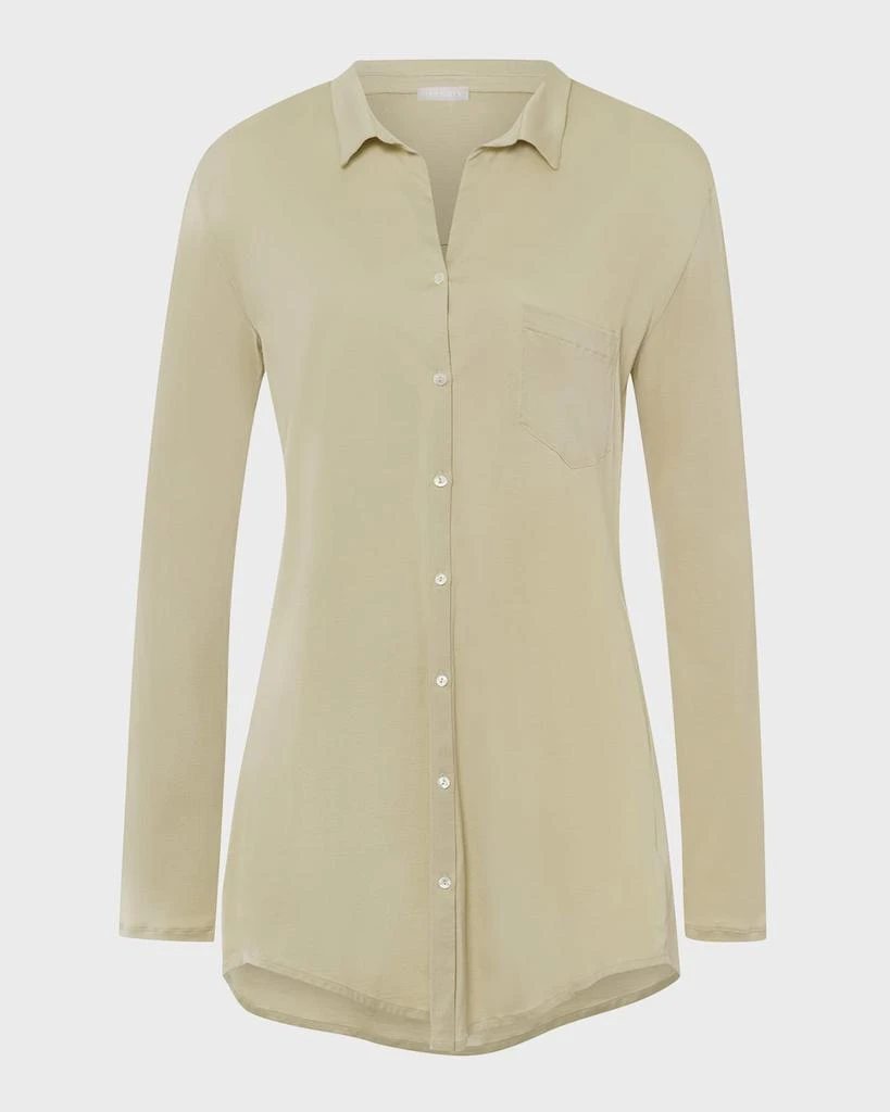 商品Hanro|Cotton Deluxe Boyfriend Sleepshirt,价格¥1543,第2张图片详细描述