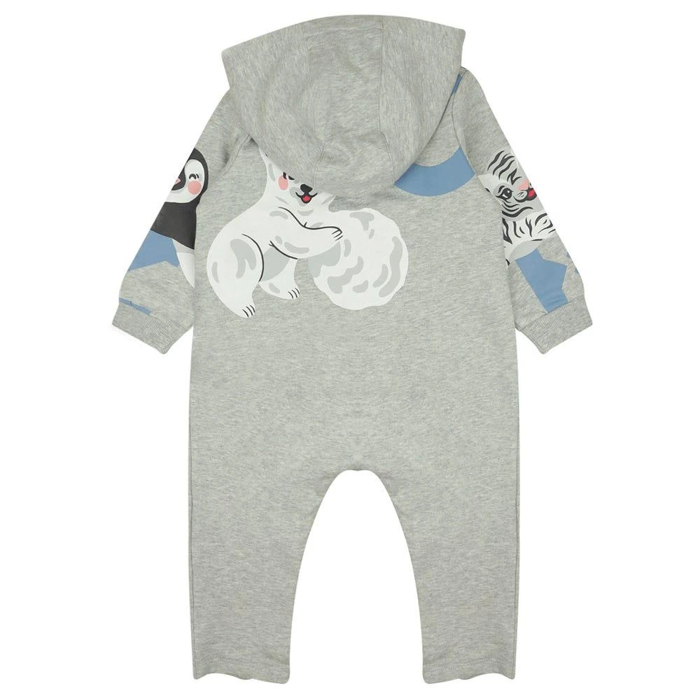 商品Kenzo|Grey Hooded Romper,价格¥484,第3张图片详细描述