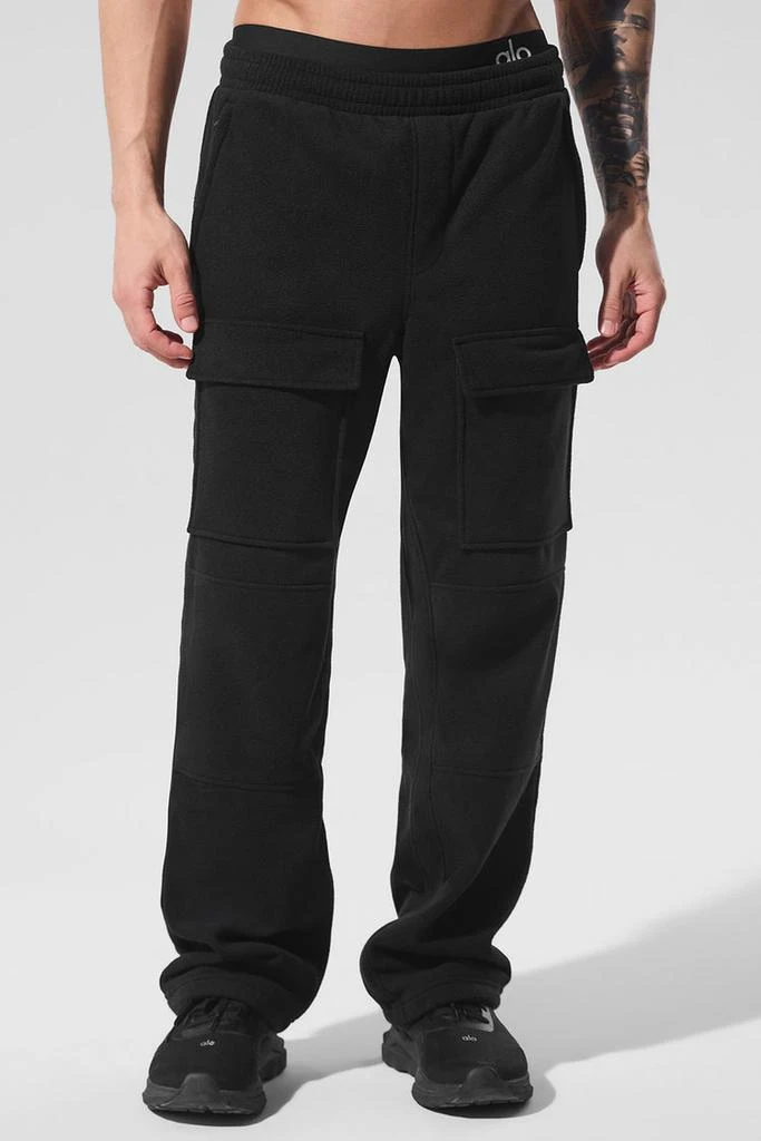 商品Alo|Polar Fleece Ridge Cargo Pants - Black,价格¥992,第1张图片