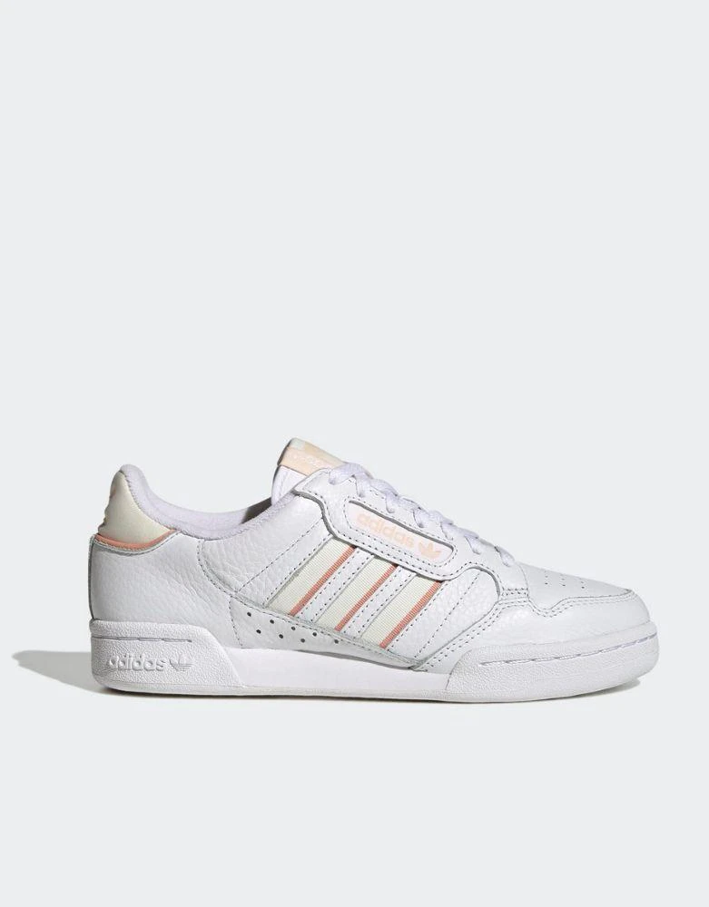 商品Adidas|adidas Originals continental 80s trainer in white and orange,价格¥813,第1张图片