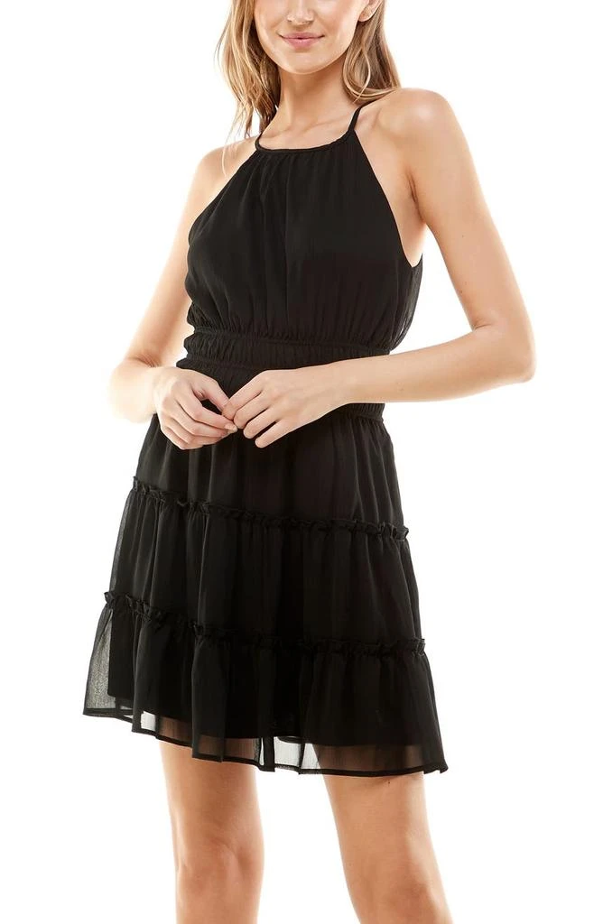 商品ROW A|Halter Neck Tiered Minidress,价格¥230,第3张图片详细描述