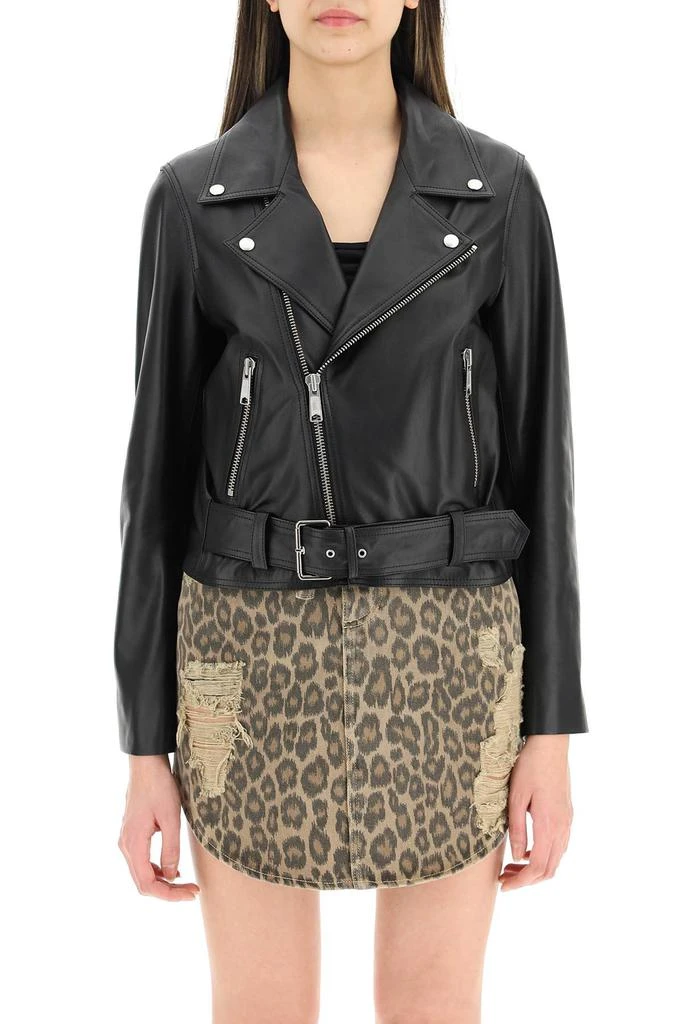 商品Ivy & Oak|Ivy e oak short leather biker jacket,价格¥2024,第2张图片详细描述