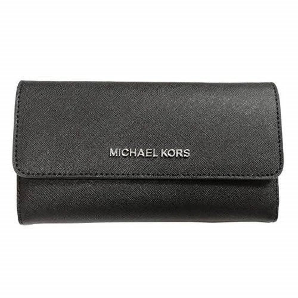 商品Michael Kors|ICHAEL KORS JET SET TRAVEL K Signature Leather LARGE TRIFOLD WALLET,价格¥838,第4张图片详细描述