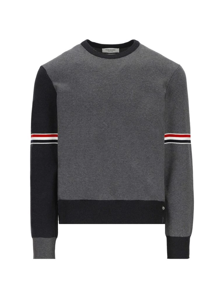 商品Thom Browne|Thom Browne Color-Block Crewneck Sweater,价格¥5308,第1张图片