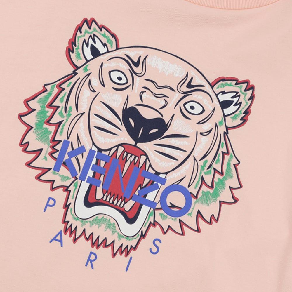 Pink Long Sleeve Tiger T Shirt商品第2张图片规格展示