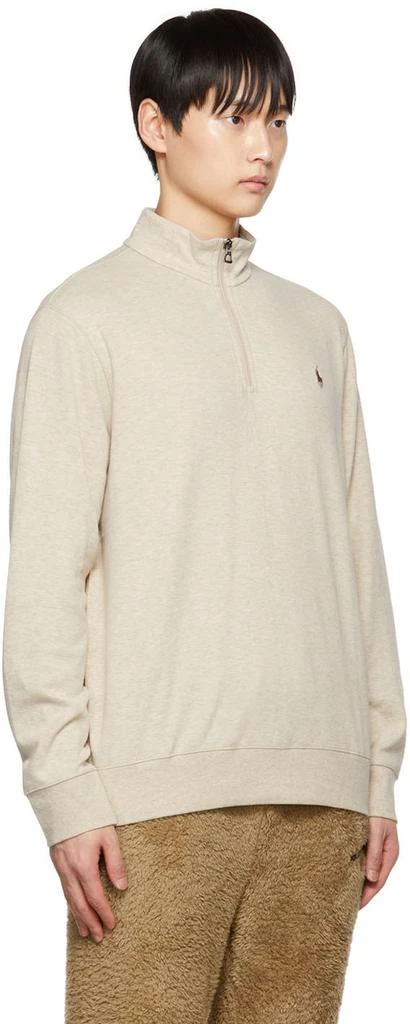 商品Ralph Lauren|Beige Half-Zip Sweatshirt,价格¥514,第2张图片详细描述